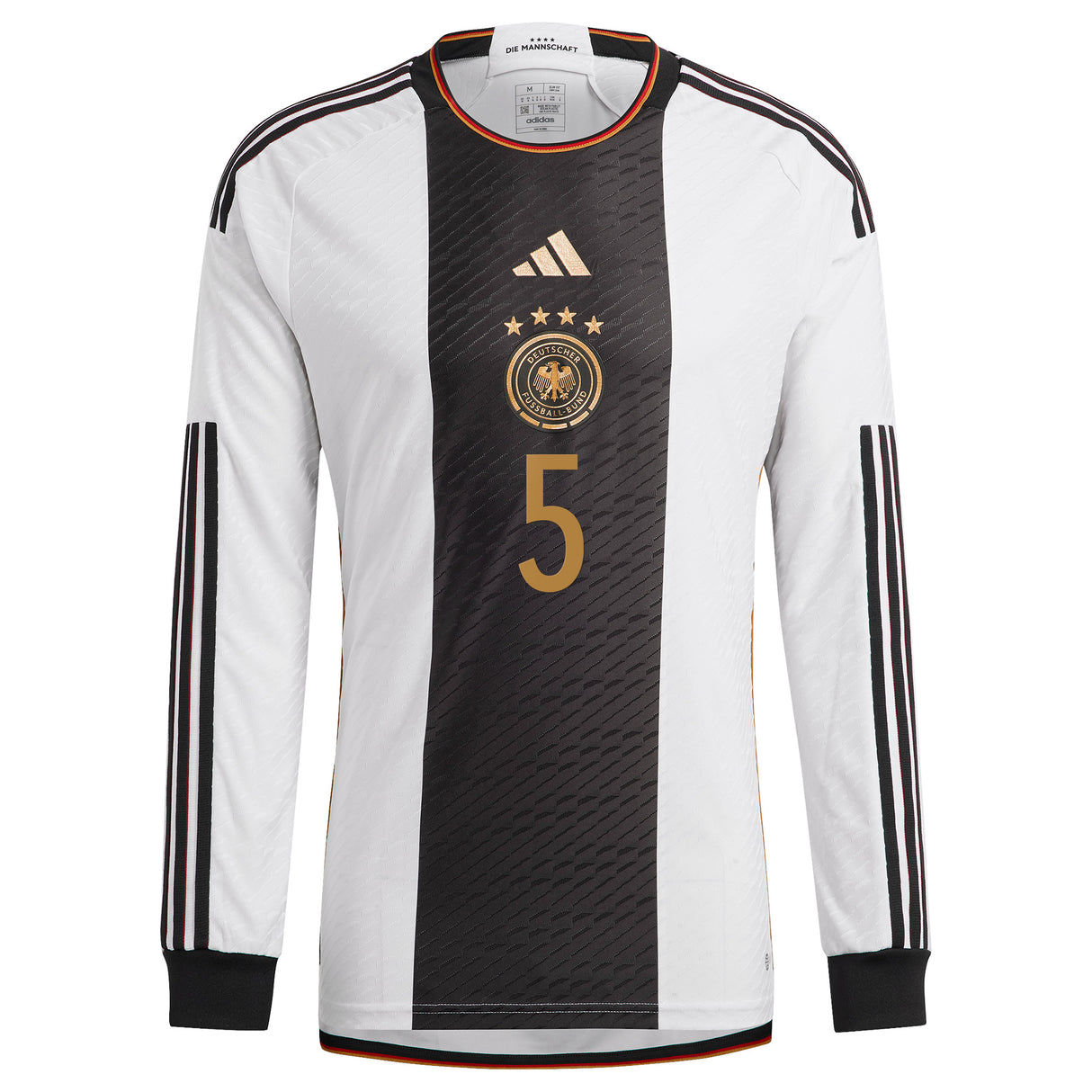 Germany Home Authentic Shirt - Long Sleeve with Kehrer 5 printing - Kit Captain