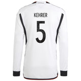 Germany Home Shirt - Long Sleeve with Kehrer 5 printing - Kit Captain