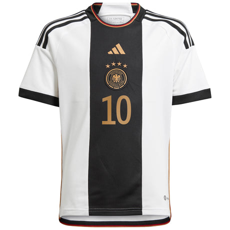 Germany Home Shirt - Kids with Gnabry 10 printing - Kit Captain