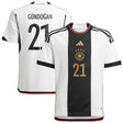 Germany Home Shirt - Kids with Gündogan 21 printing - Kit Captain