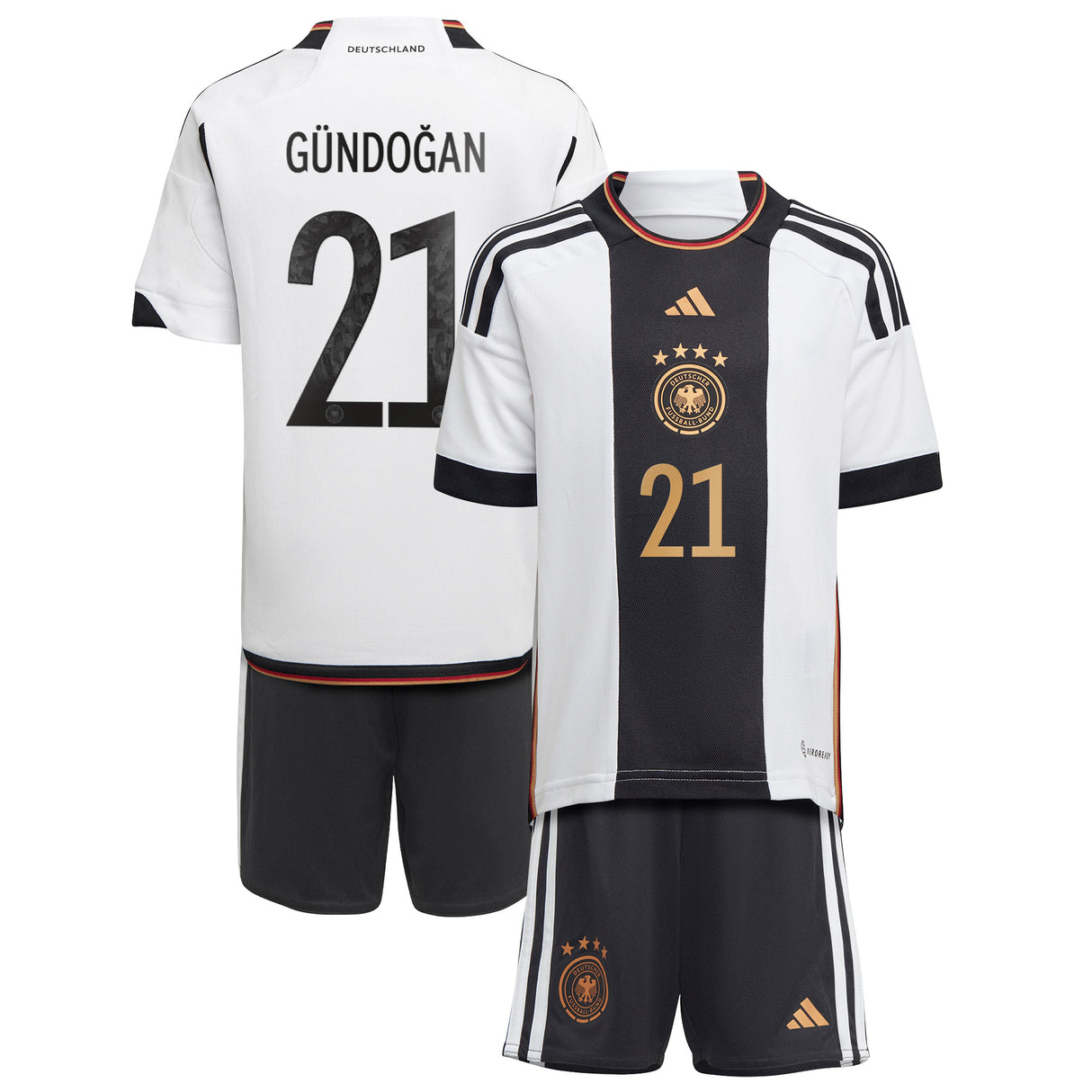 Germany Home Minikit with Gündogan 21 printing - Kit Captain