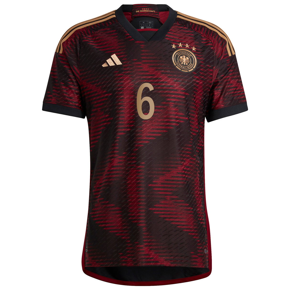 Germany Away Authentic Shirt with Kimmich 6 printing - Kit Captain