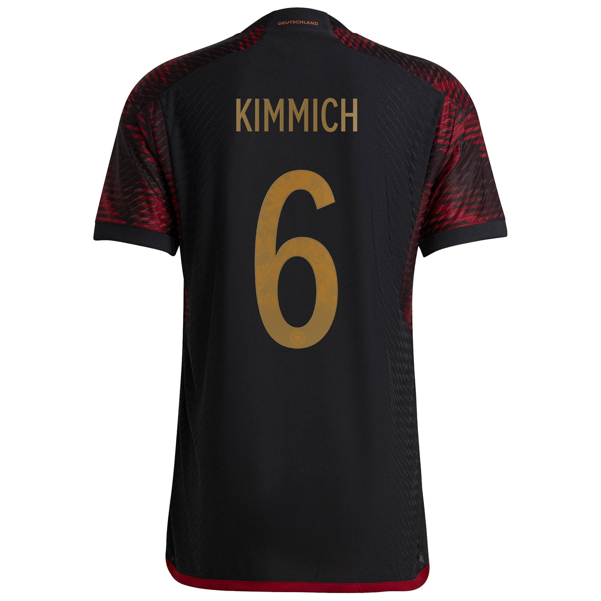 Germany Away Authentic Shirt with Kimmich 6 printing - Kit Captain