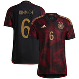 Germany Away Authentic Shirt with Kimmich 6 printing - Kit Captain