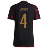 Germany Away Authentic Shirt with Ginter 4 printing - Kit Captain