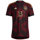 Germany Away Authentic Shirt with Müller 13 printing - Kit Captain