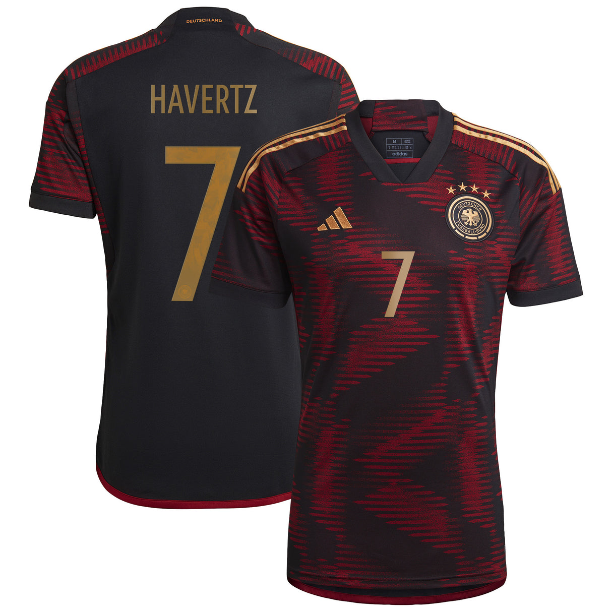 Germany Away Shirt with Havertz 7 printing - Kit Captain