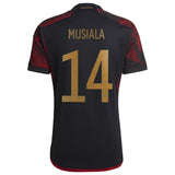 Germany Away Shirt with Musiala 14 printing - Kit Captain