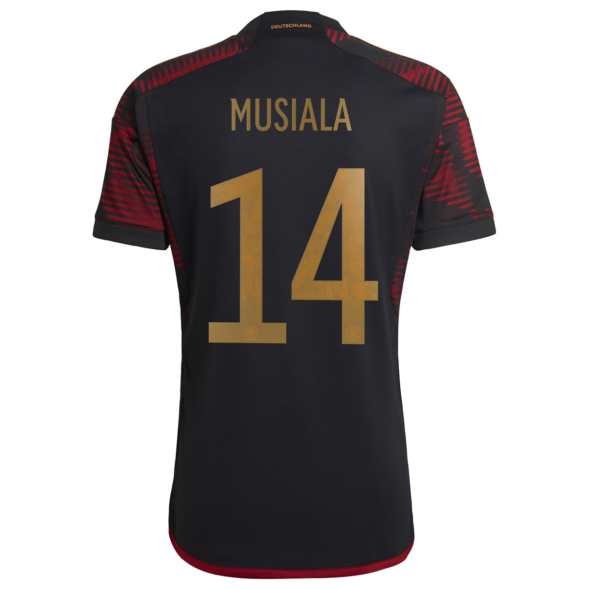 Germany Away Shirt with Musiala 14 printing - Kit Captain