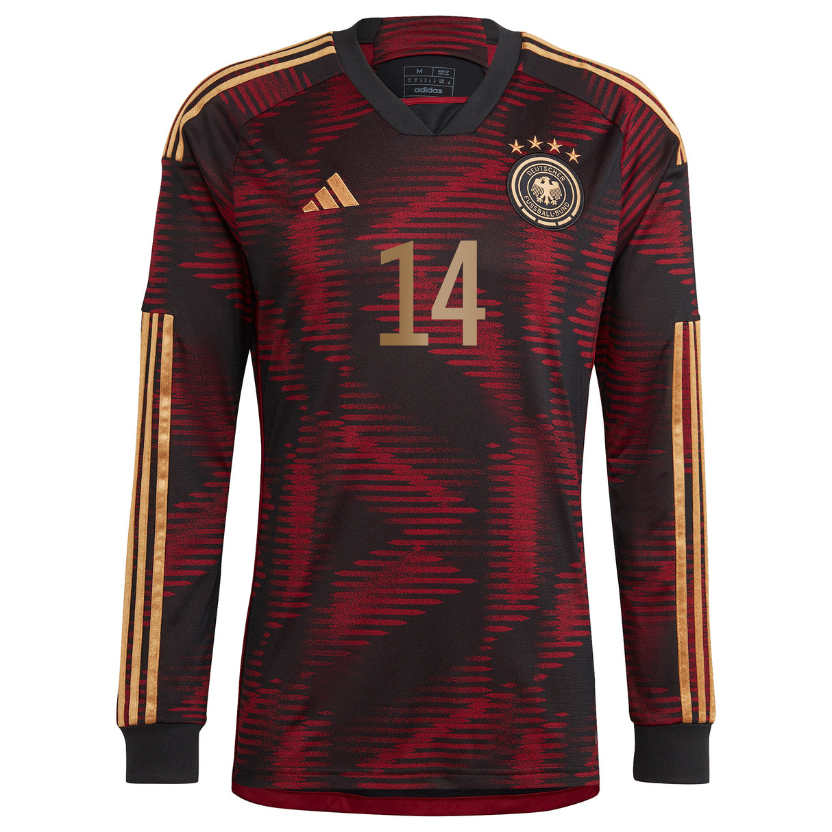 Germany Away Shirt - Long Sleeve with Musiala 14 printing - Kit Captain