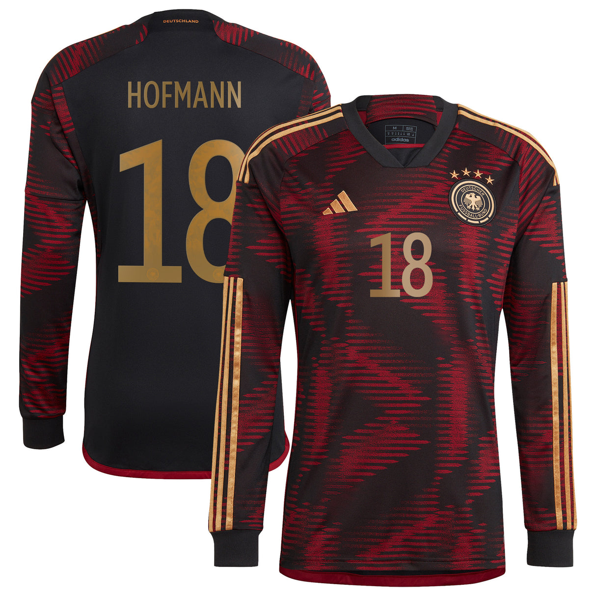 Germany Away Shirt - Long Sleeve with Hofmann 18 printing - Kit Captain