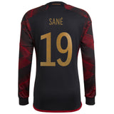 Germany Away Shirt - Long Sleeve with Sané 19 printing - Kit Captain