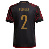 Germany Away Shirt - Kids with Rüdiger 2 printing - Kit Captain