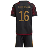 Germany Away Minikit with Klostermann 16 printing - Kit Captain