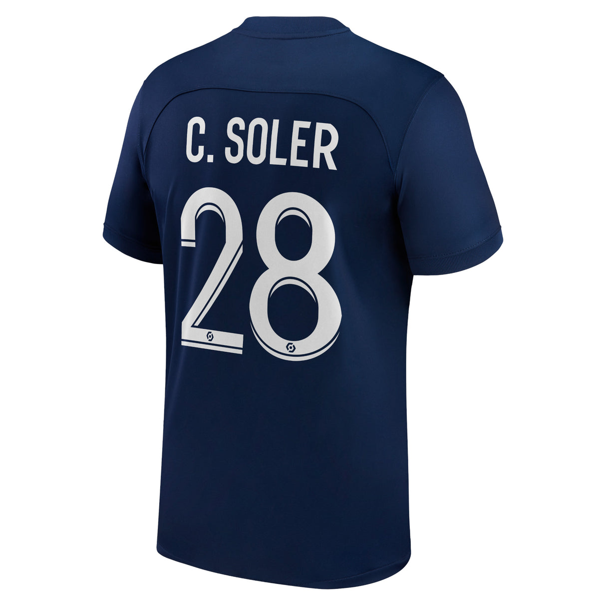 Paris Saint-Germain Home Stadium Shirt 2022-23 with Soler 28 printing - Kit Captain