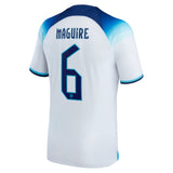 England Home Stadium Shirt 2022 with Maguire 6 printing - Kit Captain