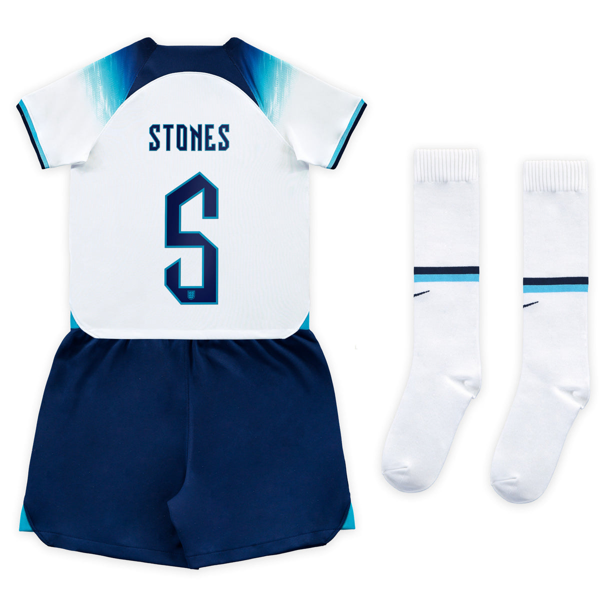 England Home Stadium Kit 2022 - Little Kids with Stones 5 printing - Kit Captain