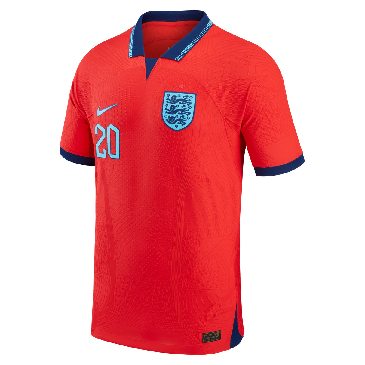 England Away Match Shirt 2022 with Foden 20 printing - Kit Captain