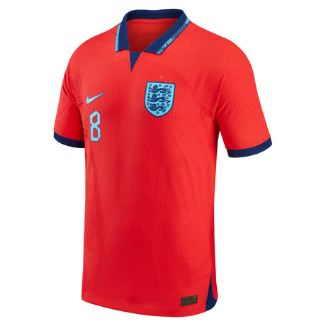 England Away Match Shirt 2022 with Henderson 8 printing - Kit Captain