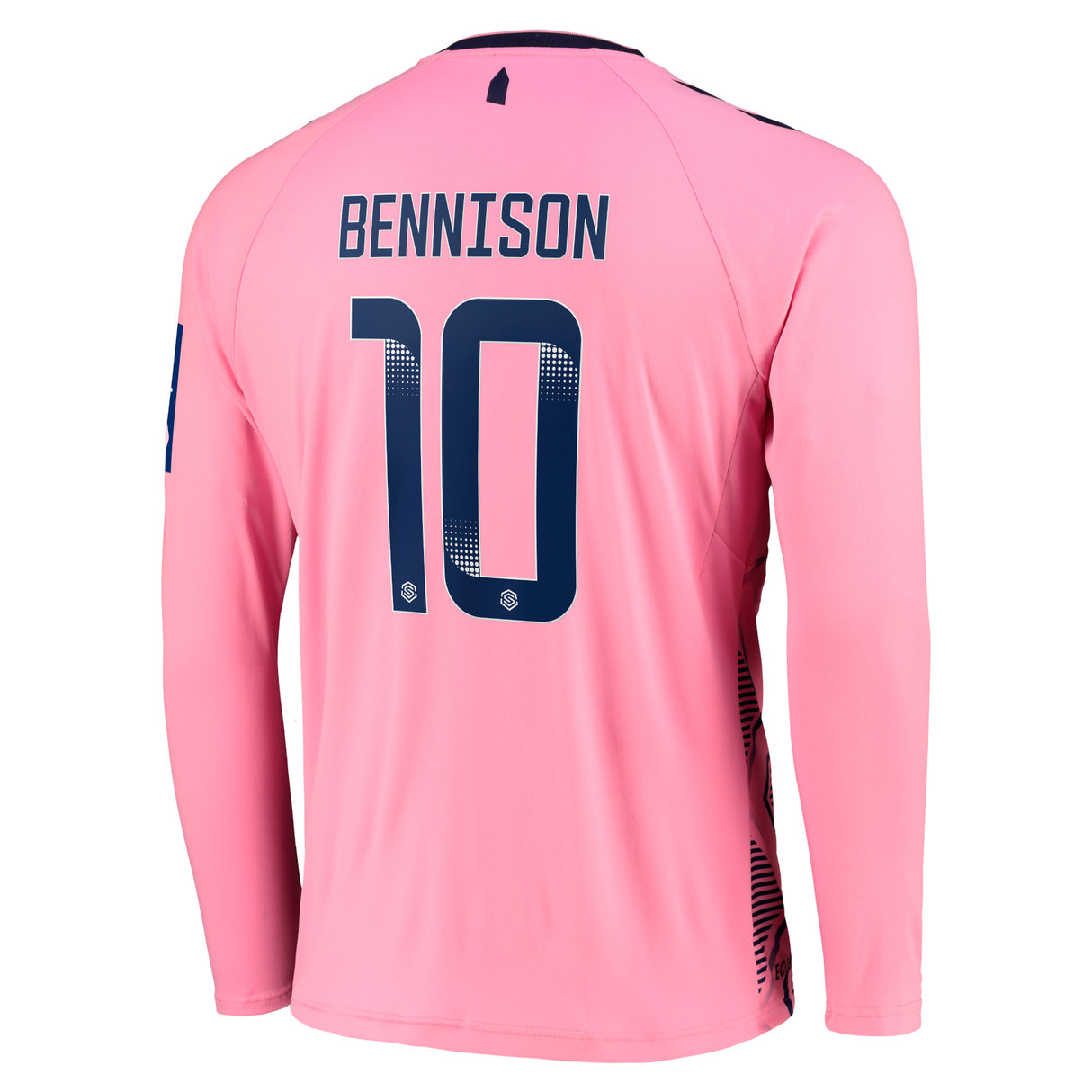 Everton WSL Away Shirt 2022-23 - Long Sleeve with Bennison 10 printing - Kit Captain