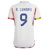 Belgium Away Shirt with Lukaku 9 printing - Kit Captain