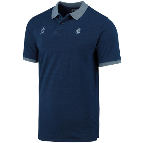 Real Madrid Polo Shirt - Blue - Mens - Kit Captain