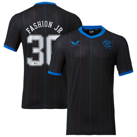 Glasgow Rangers Fourth Pro Shirt 2022-23 with Fashion Jr 30 printing - Kit Captain