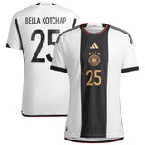 Germany Home Authentic Shirt 2022 with Bella Kotchap 25 printing - Kit Captain