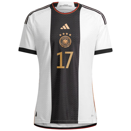 Germany Home Authentic Shirt 2022 with Brandt 17 printing - Kit Captain