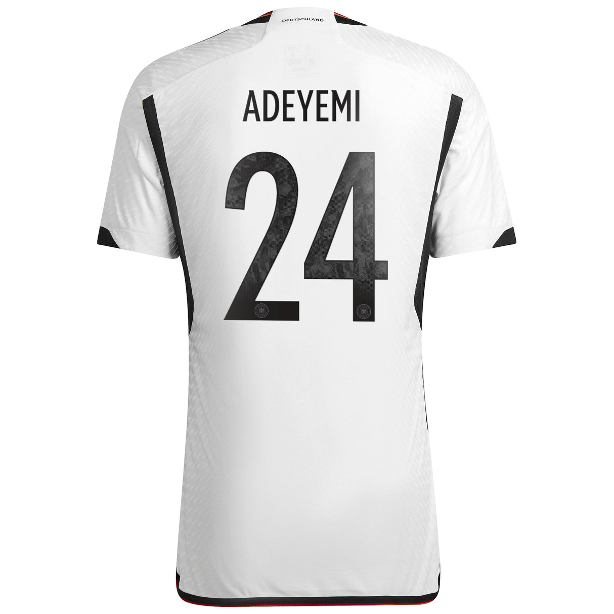 Germany Home Authentic Shirt 2022 with Adeyemi 24 printing - Kit Captain