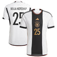 Germany Home Shirt 2022 with Bella Kotchap 25 printing - Kit Captain