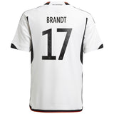 Germany Home Shirt 2022 - Kids with Brandt 17 printing - Kit Captain