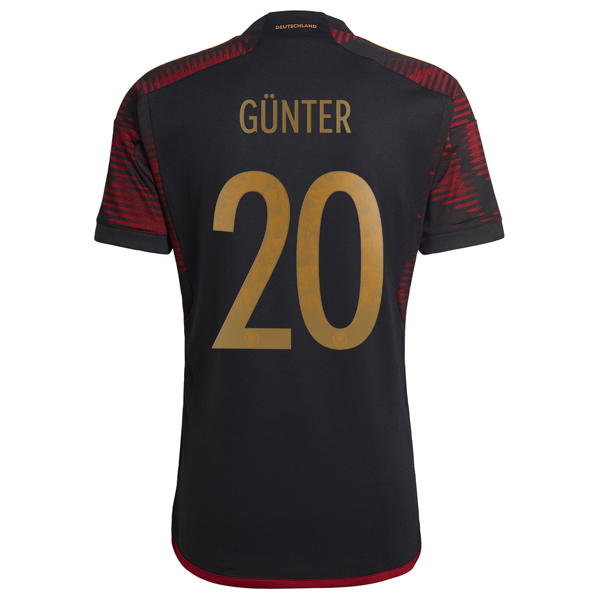 Germany Away Shirt 2022 with Günter 20 printing - Kit Captain