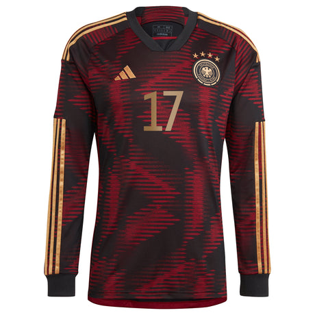 Germany Away Shirt 2022 - Long Sleeve with Brandt 17 printing - Kit Captain