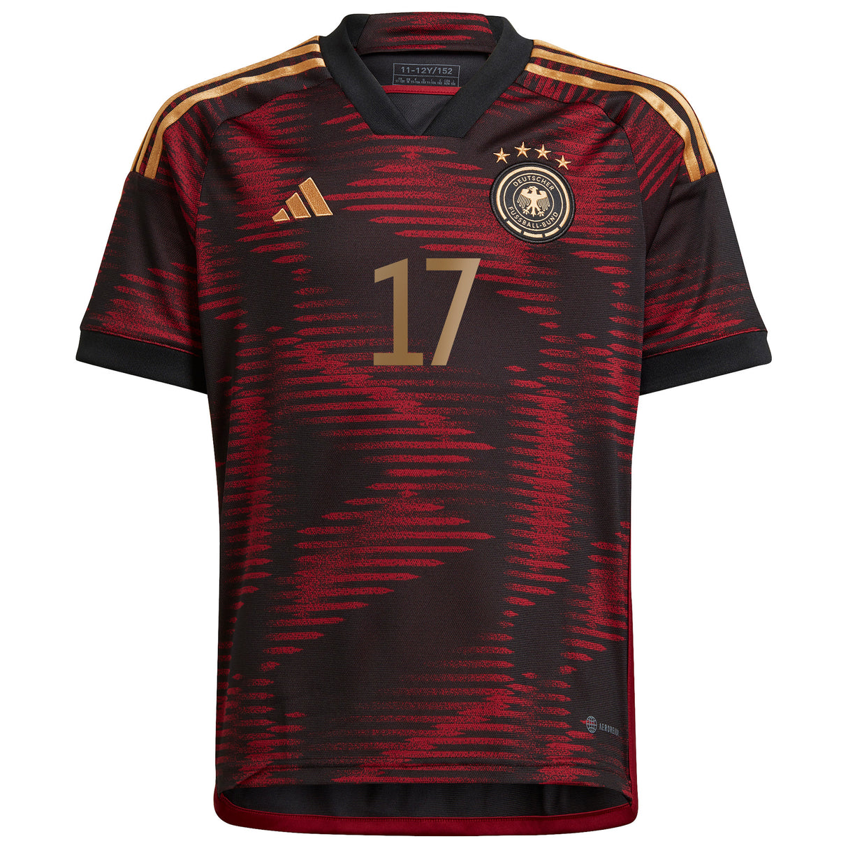 Germany Away Shirt 2022 - Kids with Brandt 17 printing - Kit Captain