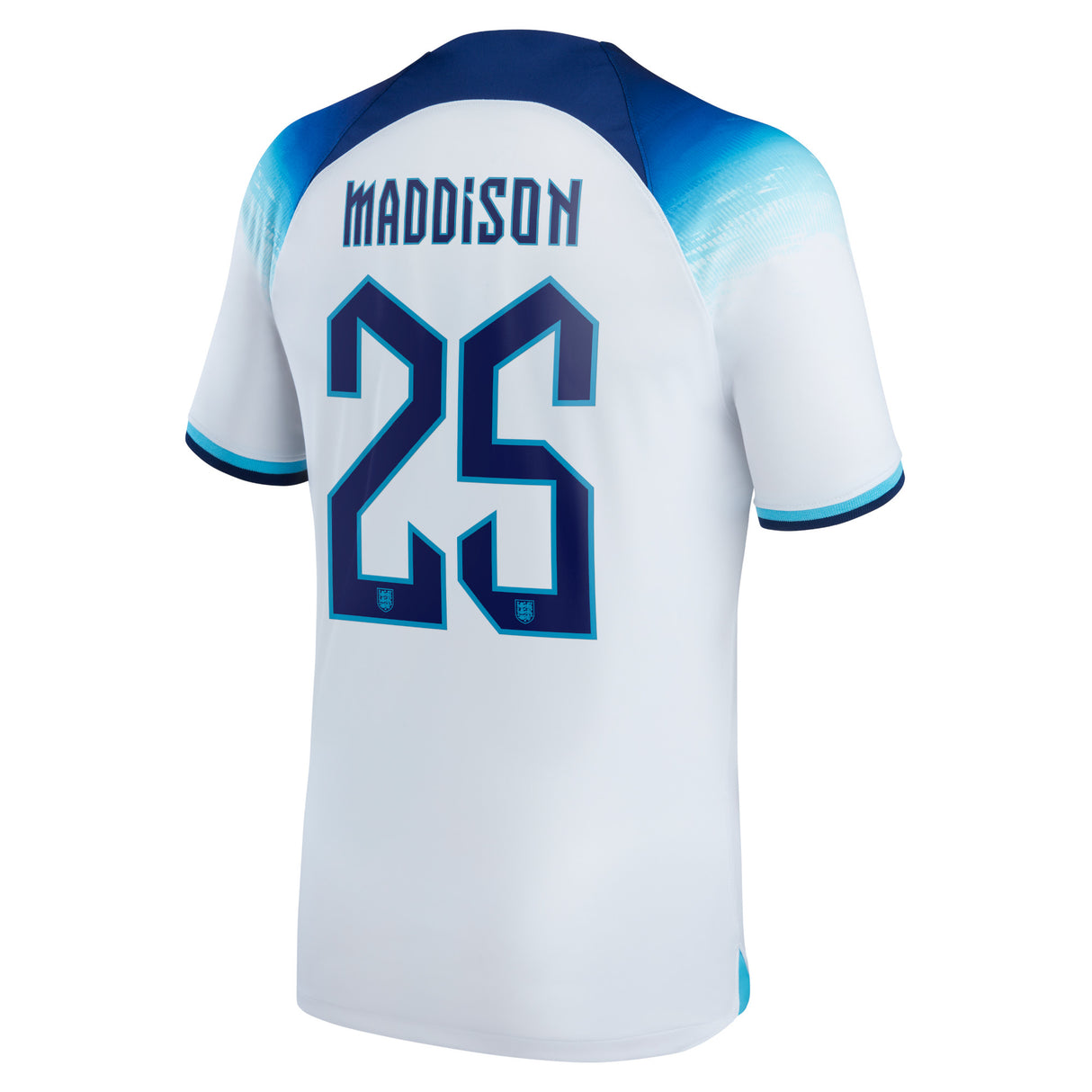 England Home Stadium Shirt 2022 with Maddison 25 printing - Kit Captain