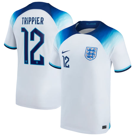 England Home Stadium Shirt 2022 - Kids with Trippier 12 printing - Kit Captain