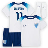 England Home Stadium Kit 2022 - Infants with Rashford 11 printing - Kit Captain