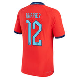 England Away Match Shirt 2022 with Trippier 12 printing - Kit Captain