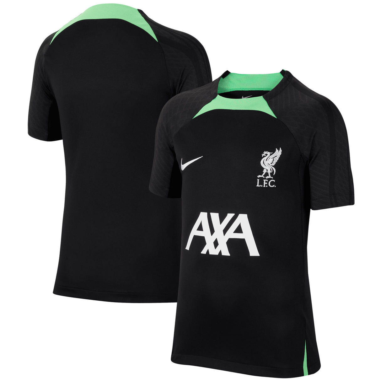 Liverpool Nike Strike Short Sleeve Top - Black - Kids - Kit Captain