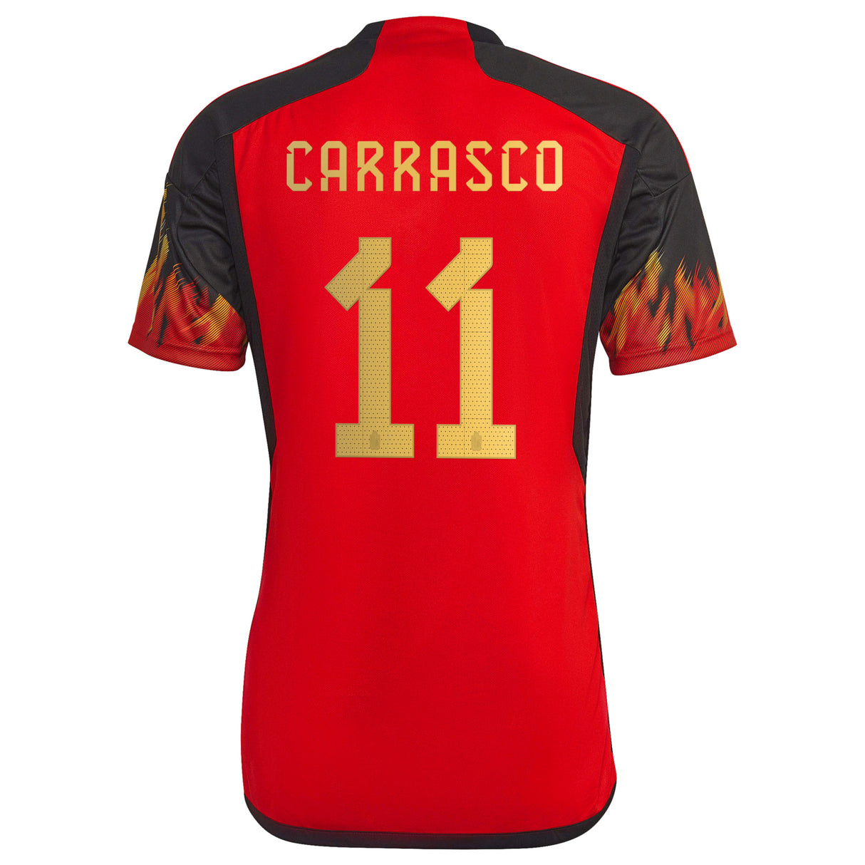 Belgium Home Shirt 2022 with Carrasco 11 printing - Kit Captain