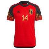 Belgium Home Shirt 2022 with Mertens 14 printing - Kit Captain