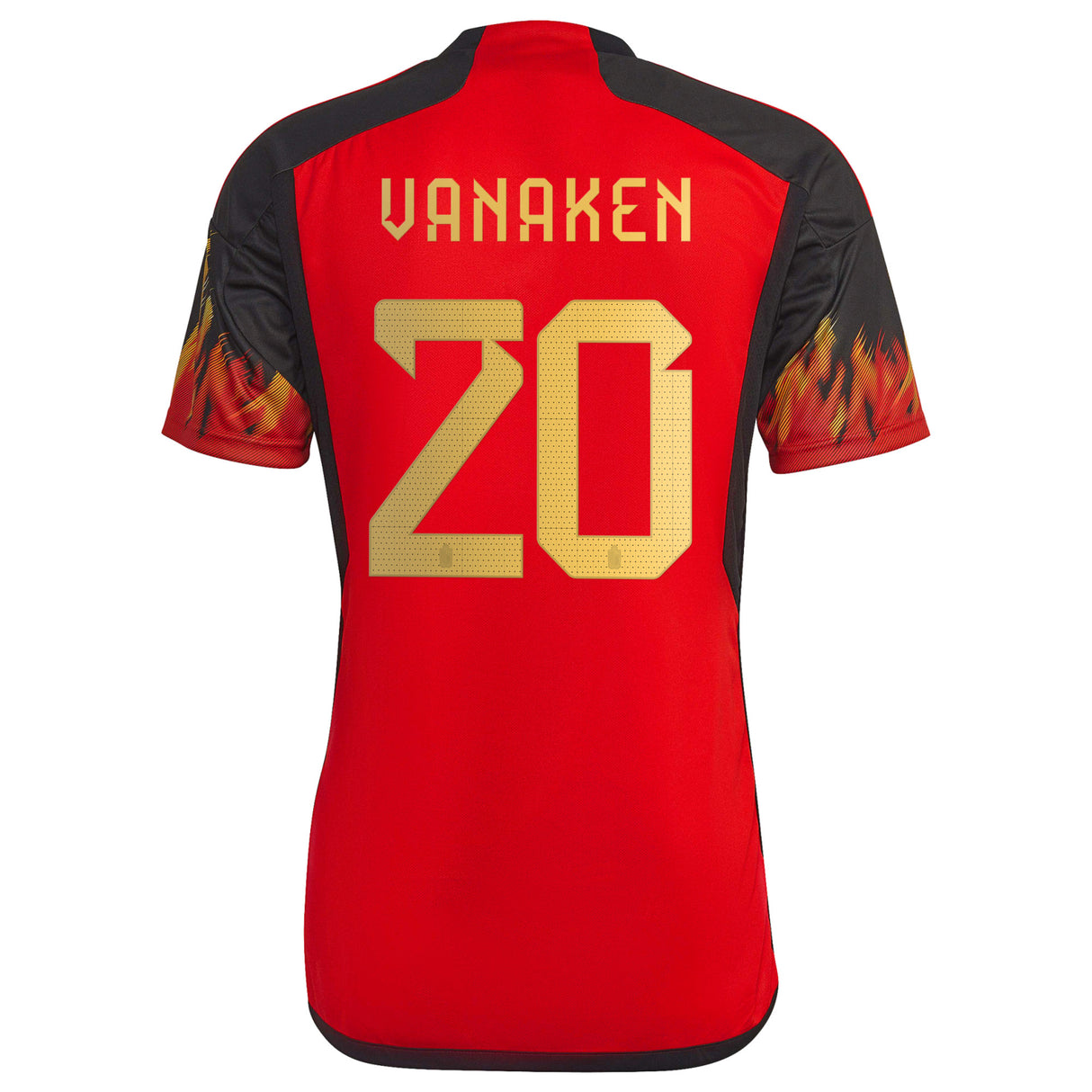 Belgium Home Shirt 2022 with Vanaken 20 printing - Kit Captain