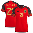 Belgium Home Shirt 2022 with Castagne 21 printing - Kit Captain