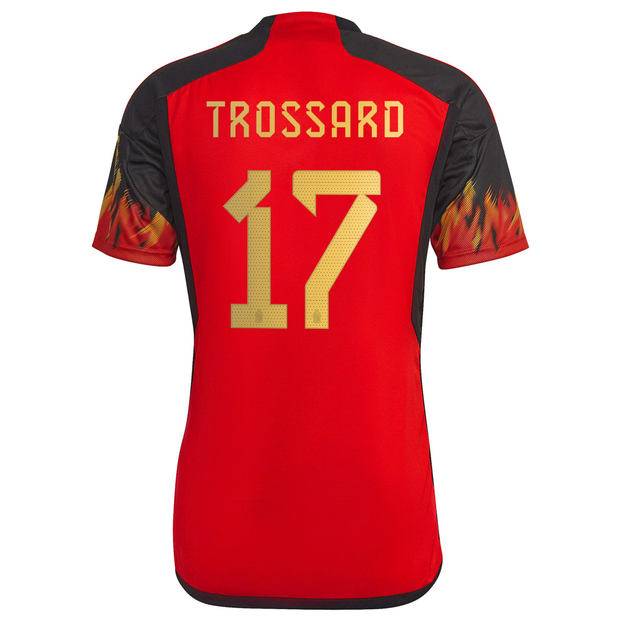 Belgium Home Shirt 2022 with Trossard 17 printing - Kit Captain