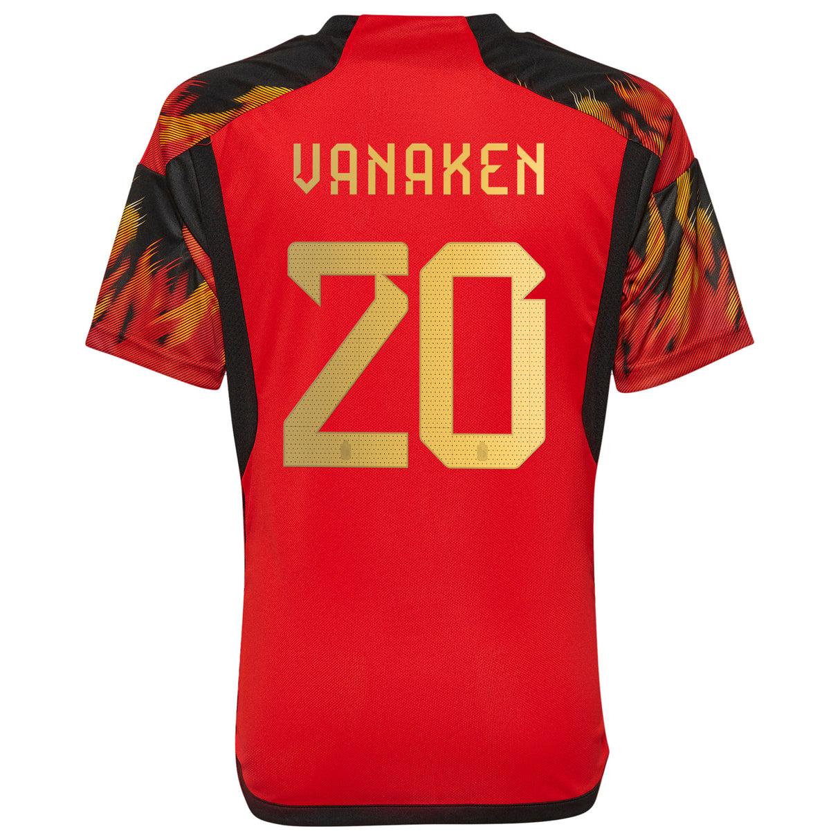 Belgium Home Shirt 2022 - Kids with Vanaken 20 printing - Kit Captain