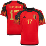 Belgium Home Shirt 2022 - Kids with Trossard 17 printing - Kit Captain