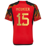 Belgium Home Shirt 2022 - Kids with Meunier 15 printing - Kit Captain