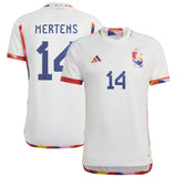 Belgium Away Shirt 2022 with Mertens 14 printing - Kit Captain