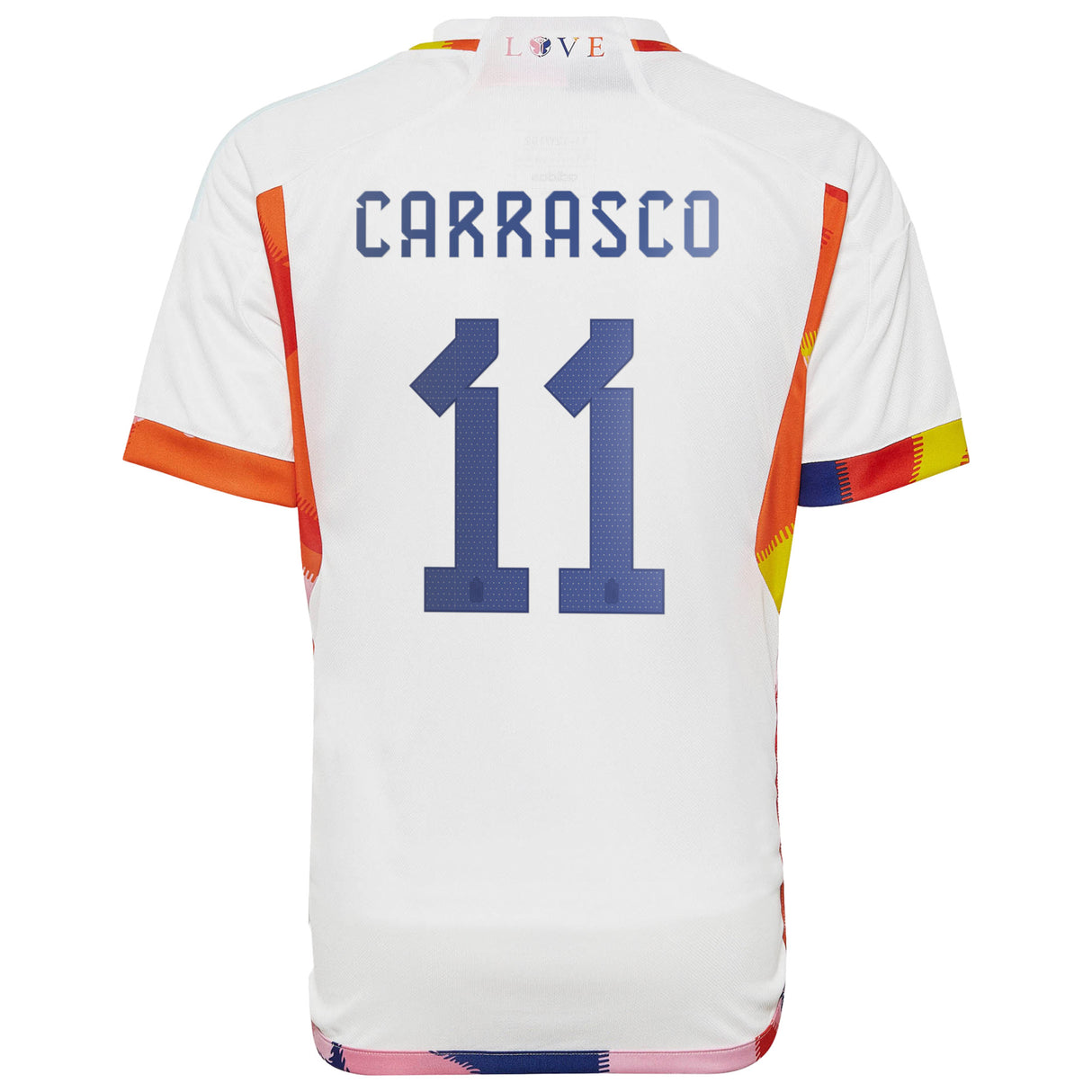 Belgium Away Shirt 2022 - Kids with Carrasco 11 printing - Kit Captain